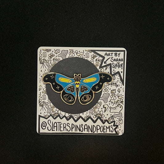 'Witch Moth' Enamel Pin