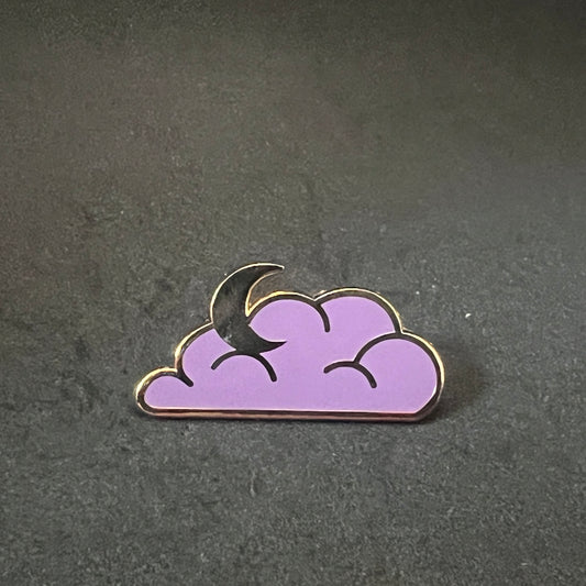 Gold & Purple Cloud Pin