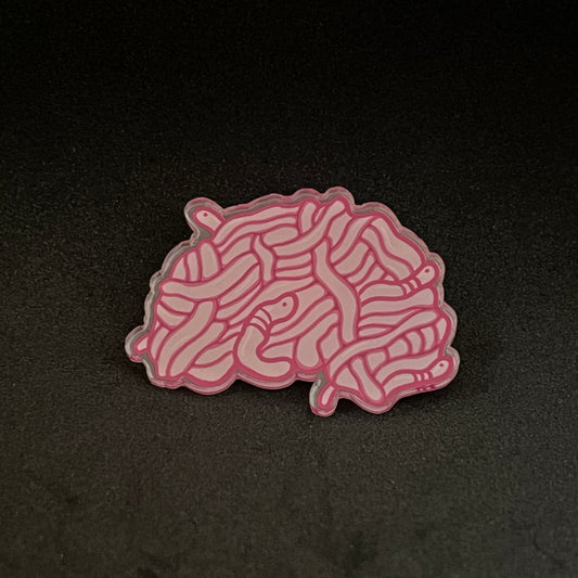 Worm Brain Pin!!!!!!