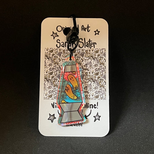 October 2023 Keychain - Lava Lamp Ghosts
