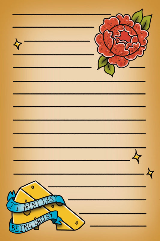 January 2024 Tattoo Charcuterie Notepad