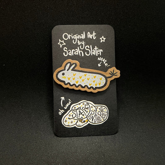 March 2023 Wooden Pin - Long Bunny