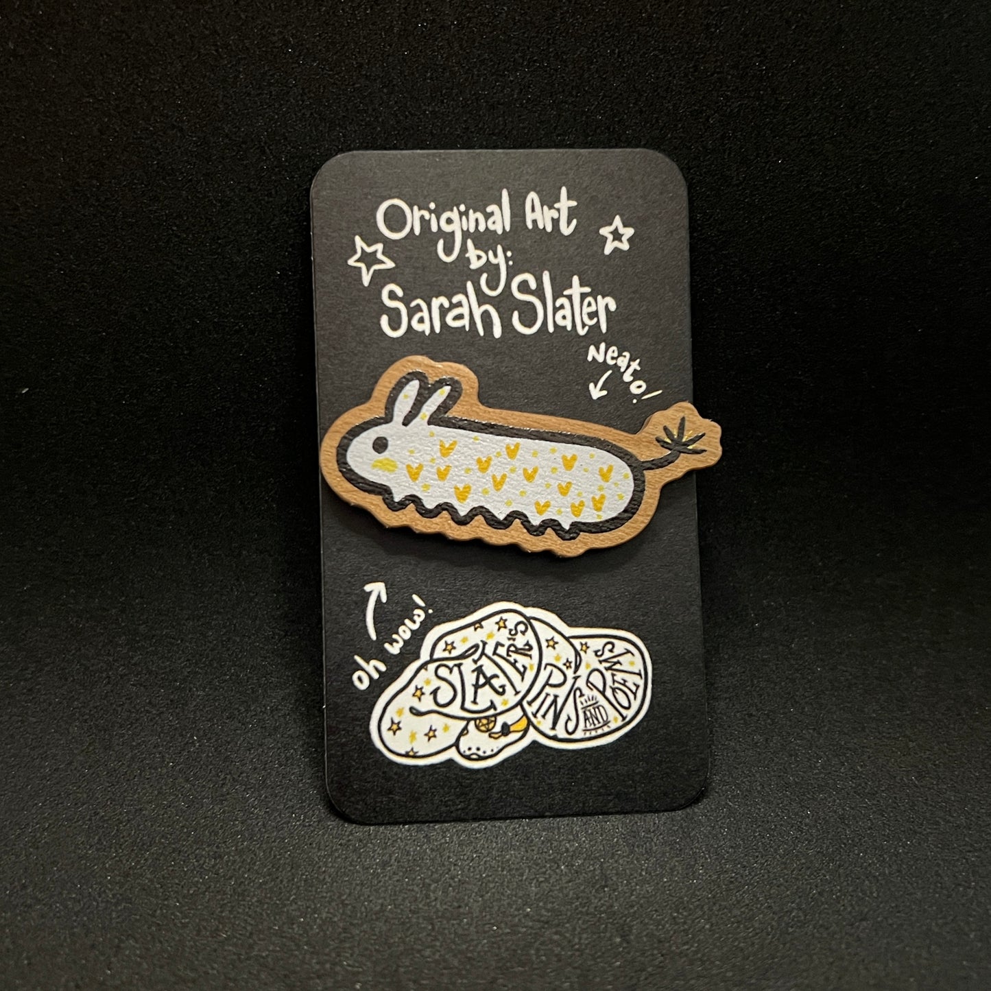 March 2023 Wooden Pin - Long Bunny