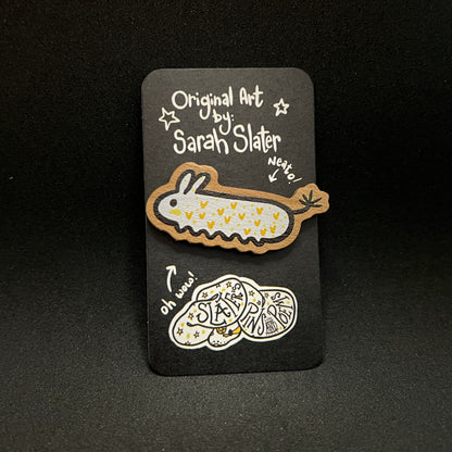 March 2023 Wooden Pin - Long Bunny