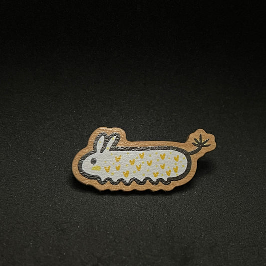 March 2023 Wooden Pin - Long Bunny