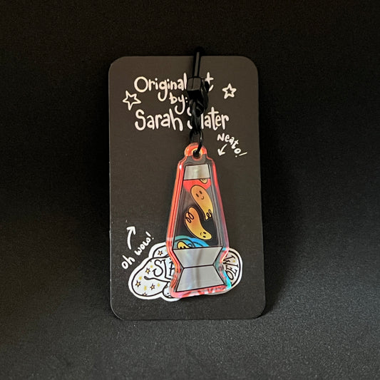 October 2023 Keychain - Lava Lamp Ghosts