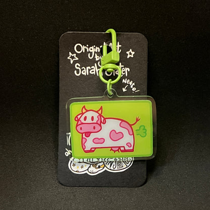 August 2023 Keychain - Farty Cow