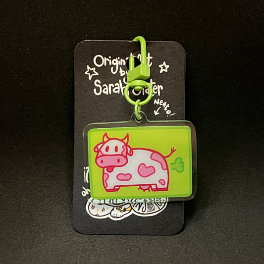 August 2023 Keychain - Farty Cow