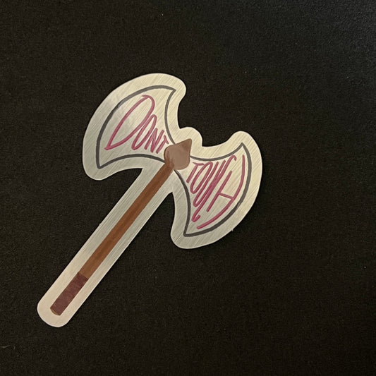 Don't Touch Sticker