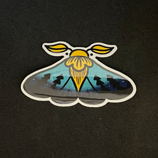 Cute Little Night Moth Sticker