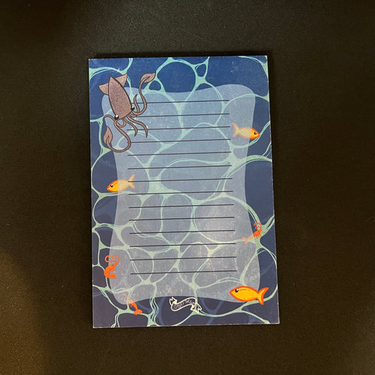 Squid and Friends Notepad