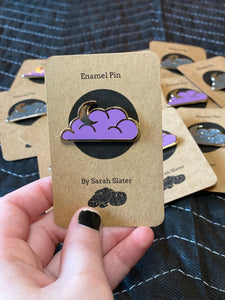 Gold & Purple Cloud Pin