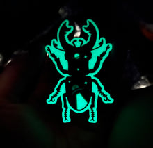 Load image into Gallery viewer, UFO Beetle Glow in the Dark Sticker
