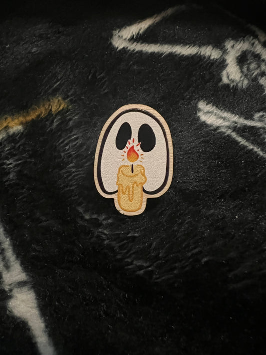 Polterghost Wooden Pin
