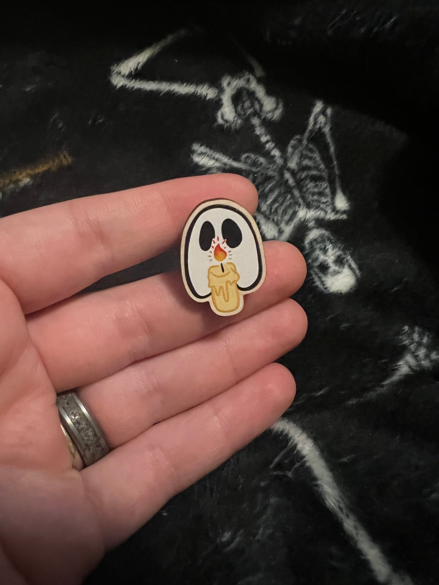 Polterghost Wooden Pin