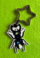 Load image into Gallery viewer, UFO Beetle Glow in the Dark Keychain
