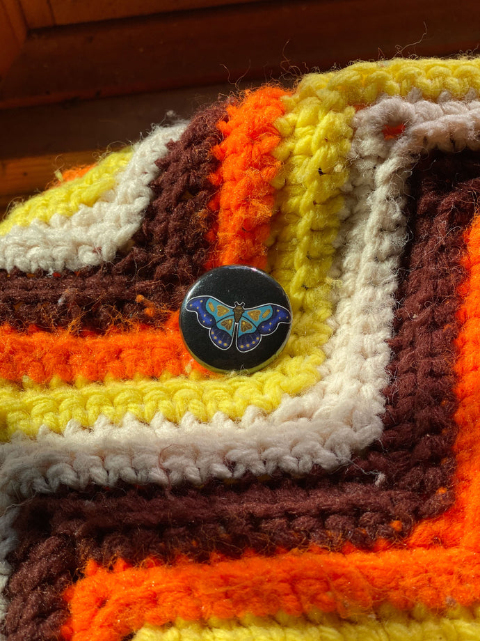 'Witch Moth' Button