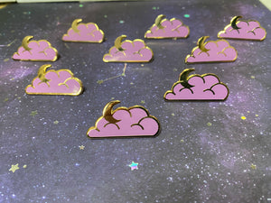 Gold & Purple Cloud Pin