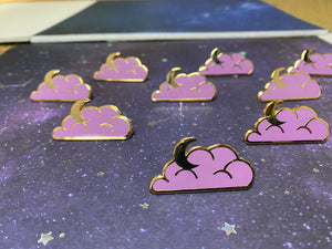 Gold & Purple Cloud Pin