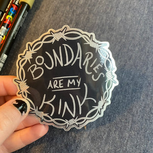 Boundaries are my Kink Sticker